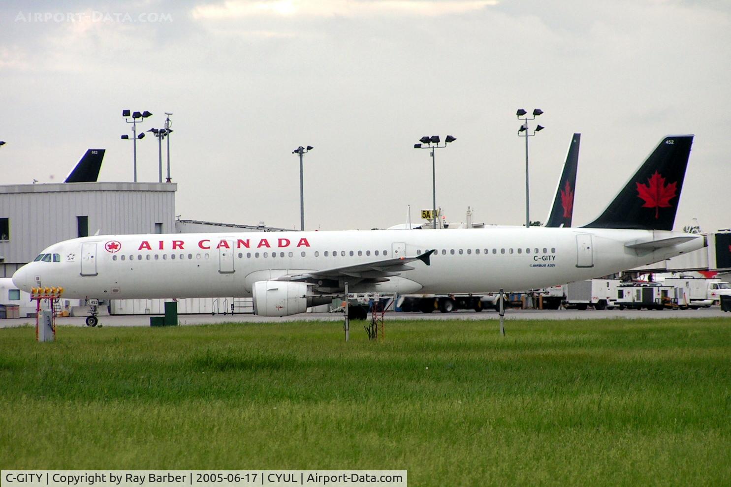 C-GITY, 2001 Airbus A321-211 C/N 1611, Airbus A321-211 [1611] (Air Canada) Montreal-Dorval~C 17/06/2005