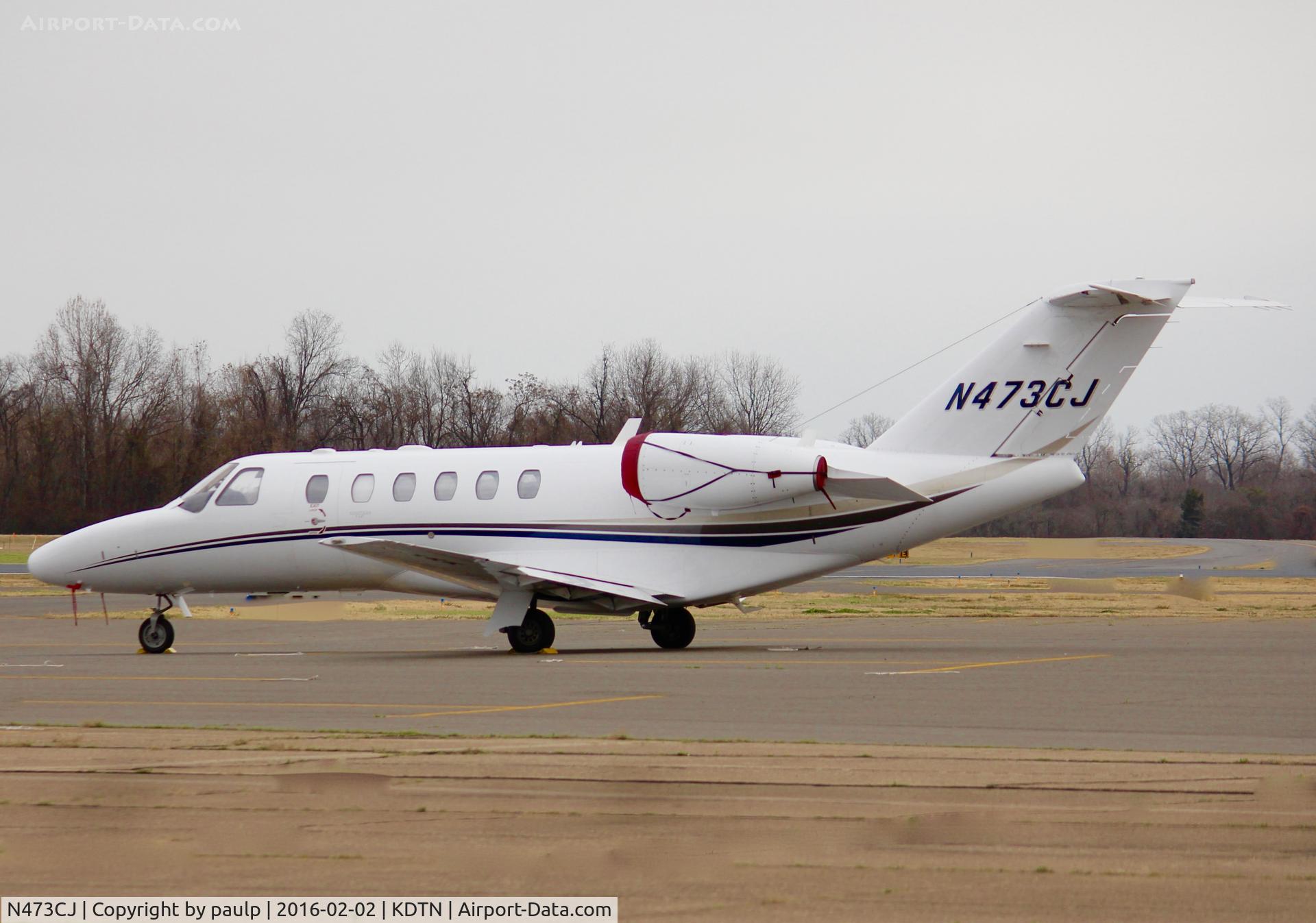 N473CJ, 2011 Cessna 525A  Citation CJ2+ C/N 525A-0473, At Downtown Shreveport.