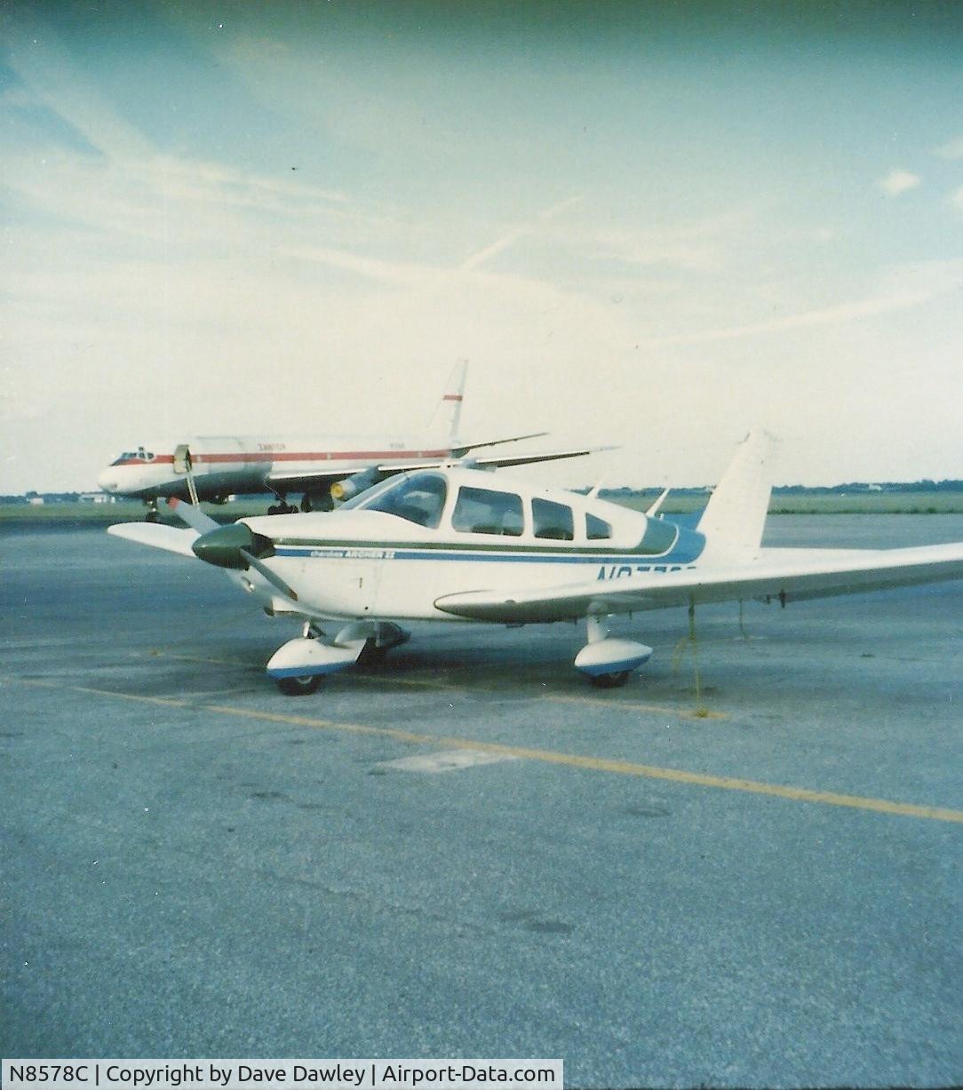 N8578C, 1976 Piper PA-28-181 C/N 28-7690152, 78Charlie at YIP Willow Run Airport Ypsilanti Michigan in 1977. 
What a beautiful flying aircraft to get my license in.