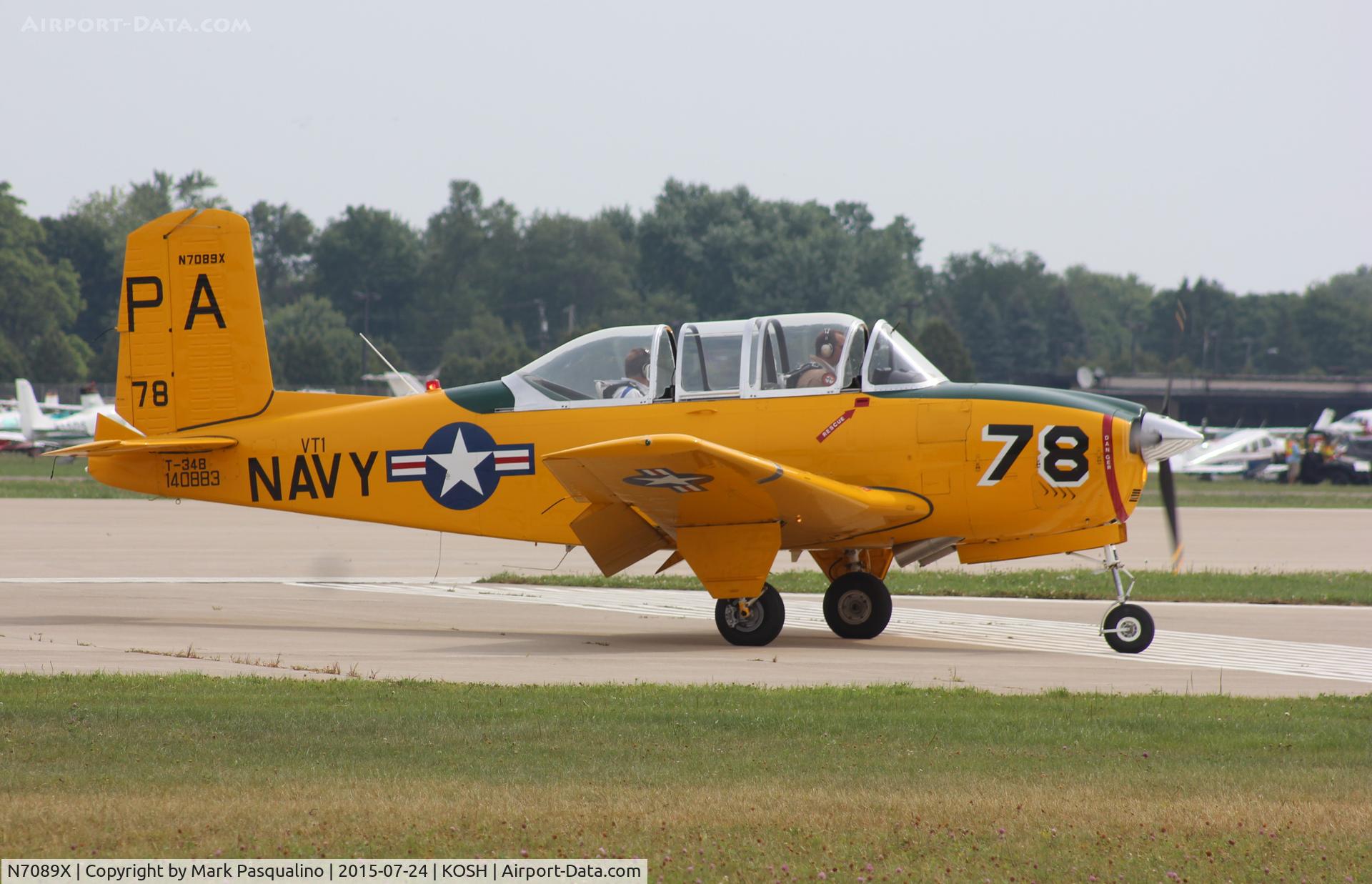 N7089X, Beech T-34B Mentor C/N 140883, Beech T-34B