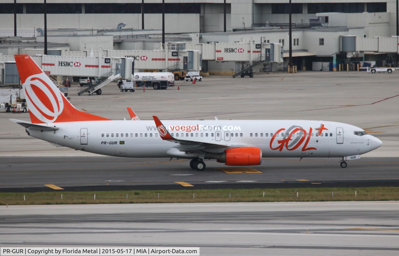 PR-GUR, 2012 Boeing 737-8HX C/N 38877, GOL Brazil