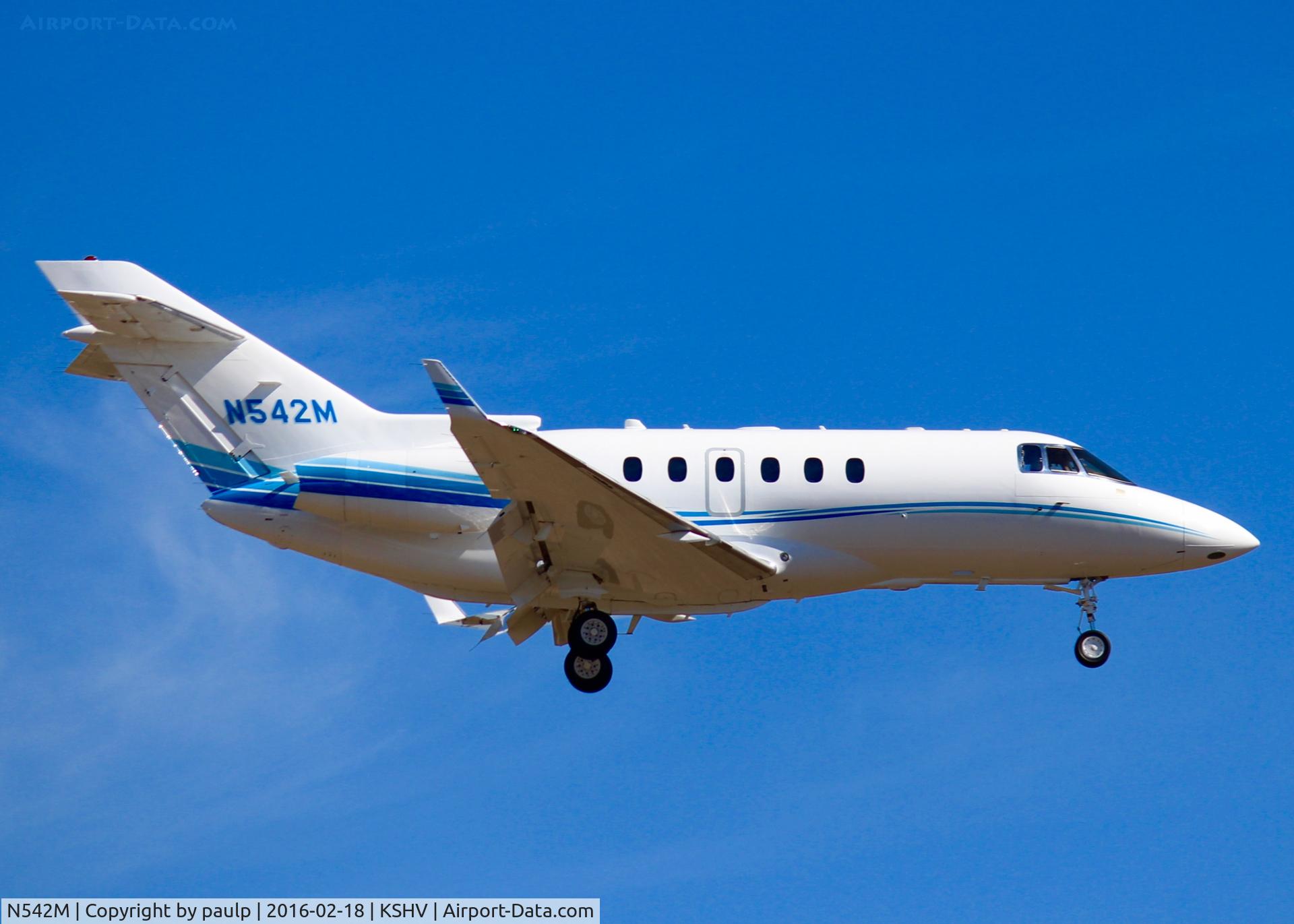 N542M, 2006 Raytheon Hawker 850XP C/N 258766, At Shreveport Regional.