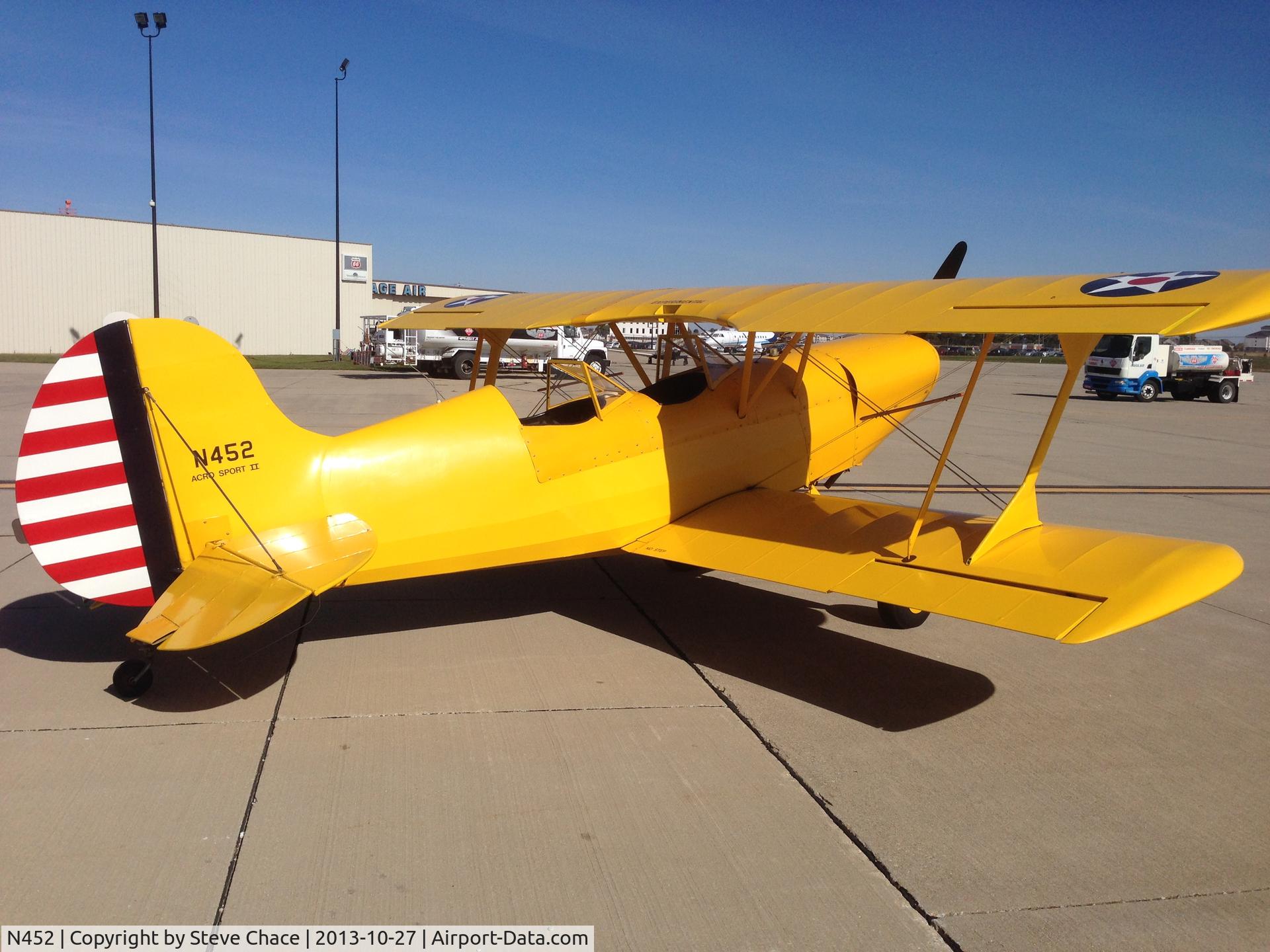 N452, 1986 EAA Acro Sport II C/N 632, Acro Sport II N452 at Bloomington-Normal, Illinois