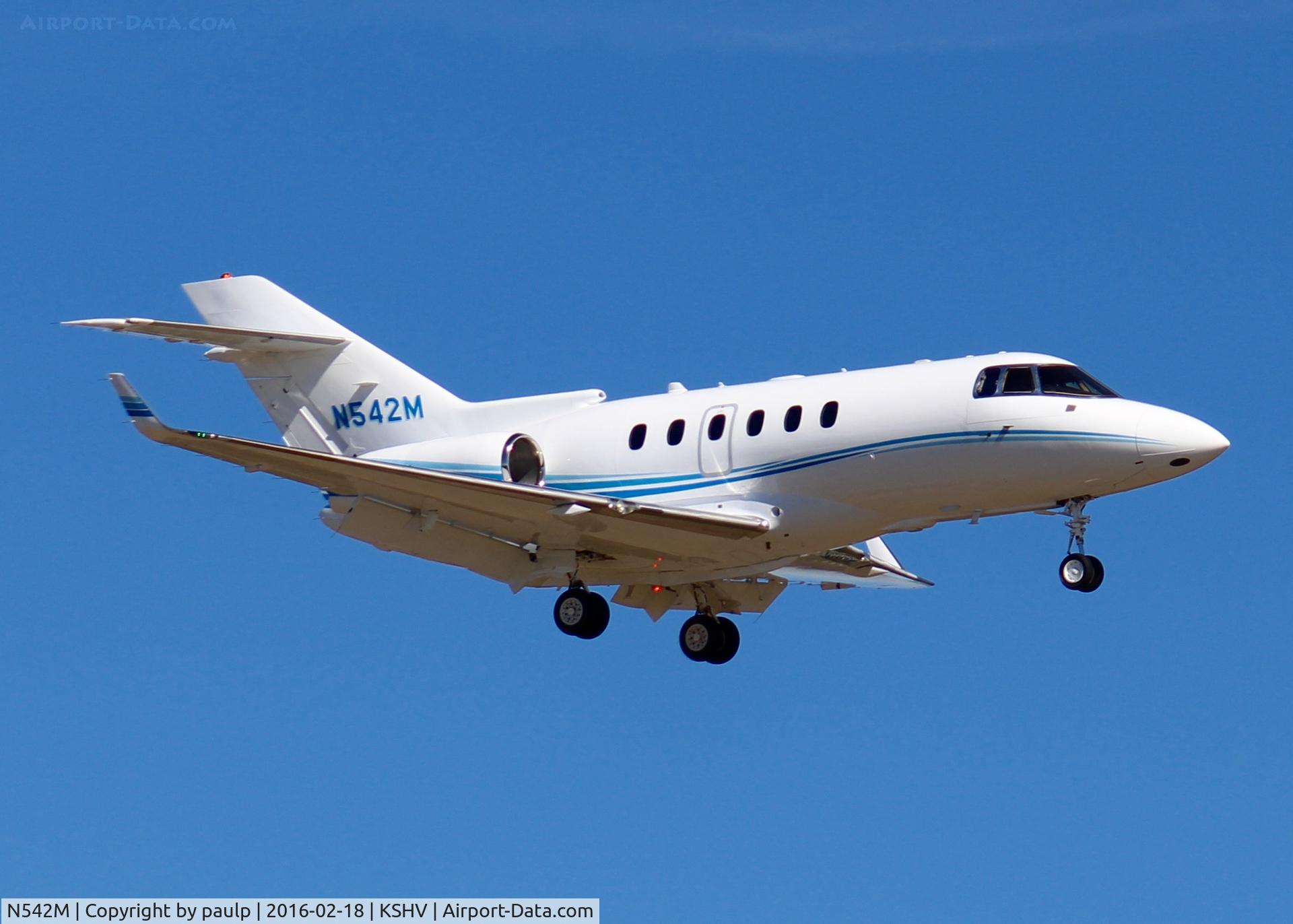 N542M, 2006 Raytheon Hawker 850XP C/N 258766, At Shreveport Regional.