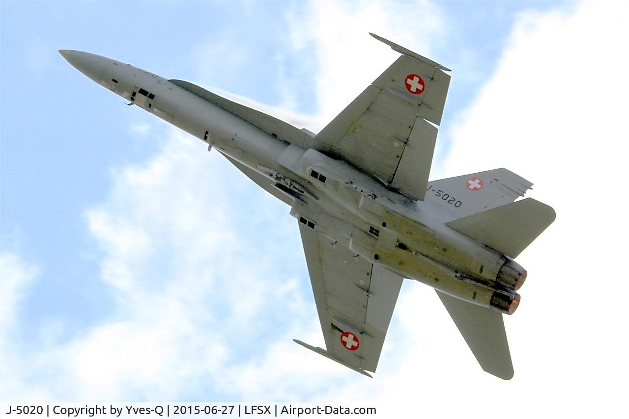 J-5020, McDonnell Douglas F/A-18C Hornet C/N 1369/SFC020, Swiss Air Force McDonnell Douglas FA-18C Hornet, On display, Luxeuil-Saint Sauveur Air Base 116 (LFSX) Open day 2015