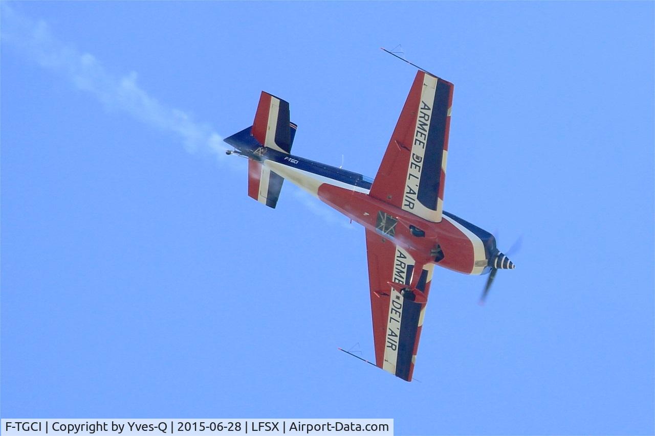 F-TGCI, Extra EA-330SC C/N 04, Extra 330SC, French Air Force aerobatic team, On display, Luxeuil-St Sauveur Air Base 116 (LFSX) Open day 2015