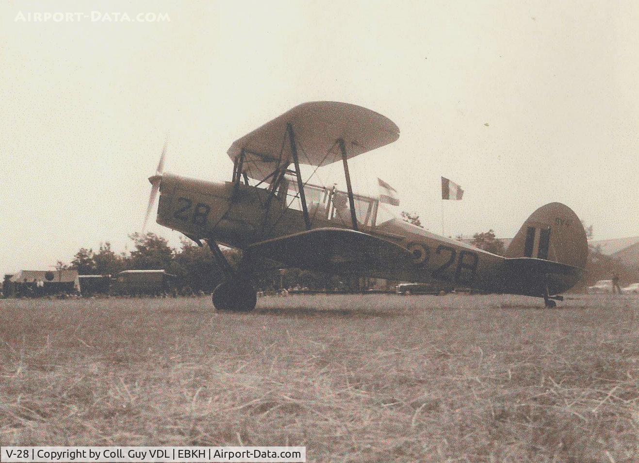 V-28, 1951 Stampe-Vertongen SV-4B C/N 1170, Used as glider tug at Balen / Keiheuvel during the glider championships in 1962.