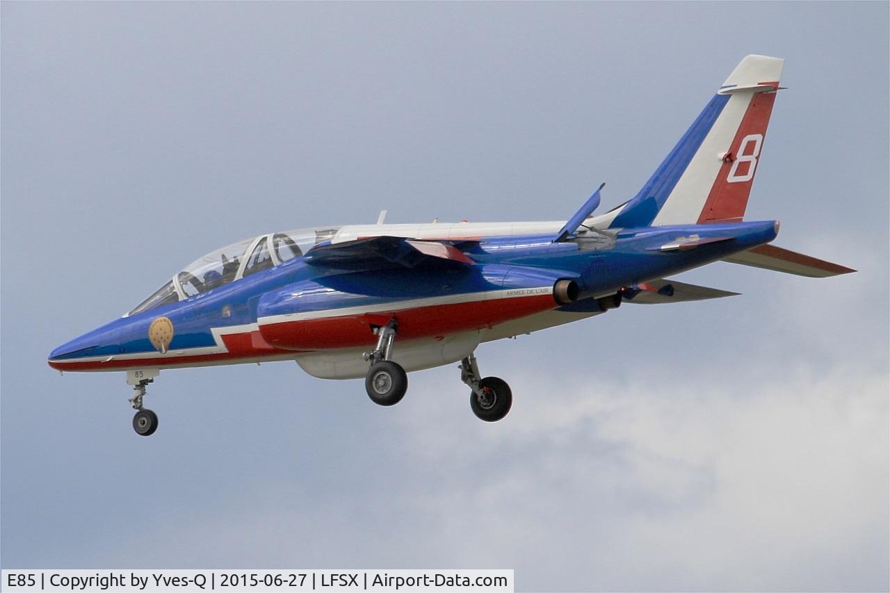 E85, Dassault-Dornier Alpha Jet E C/N E85, Dassault-Dornier Alpha Jet E (F-UGFF), Athos 08 of Patrouille de France 2015, Luxeuil-Saint Sauveur Air Base 116 (LFSX) Open day 2015