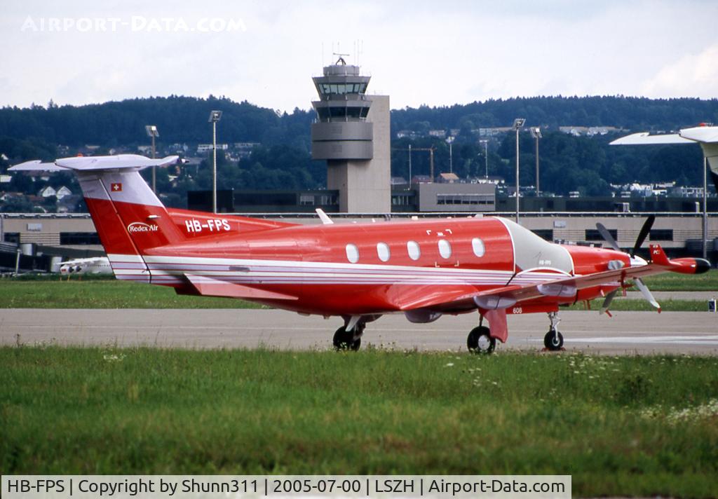 HB-FPS, 2005 Pilatus PC-12/45 C/N 608, Parked at the General Aviation area...