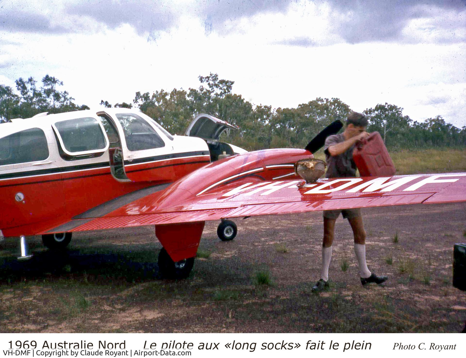 VH-DMF, 1969 Piper PA-31/A1 C/N 31-447, During a geophysical Survey  in tne Northern Territory by CGG (Compagnie Générale de Géophysique)