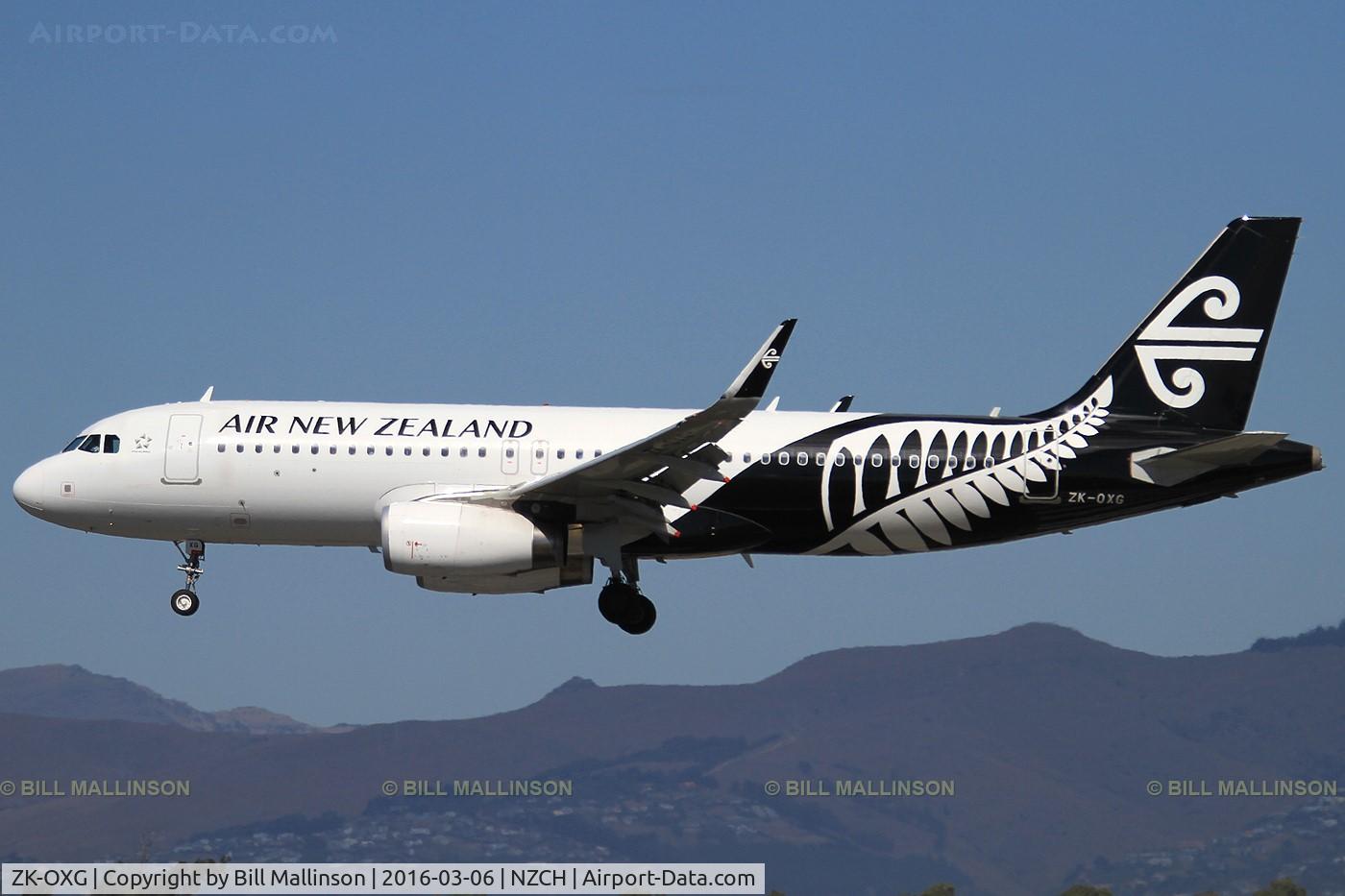 ZK-OXG, 2015 Airbus A320-232 C/N 6460, NZ521 from AKL