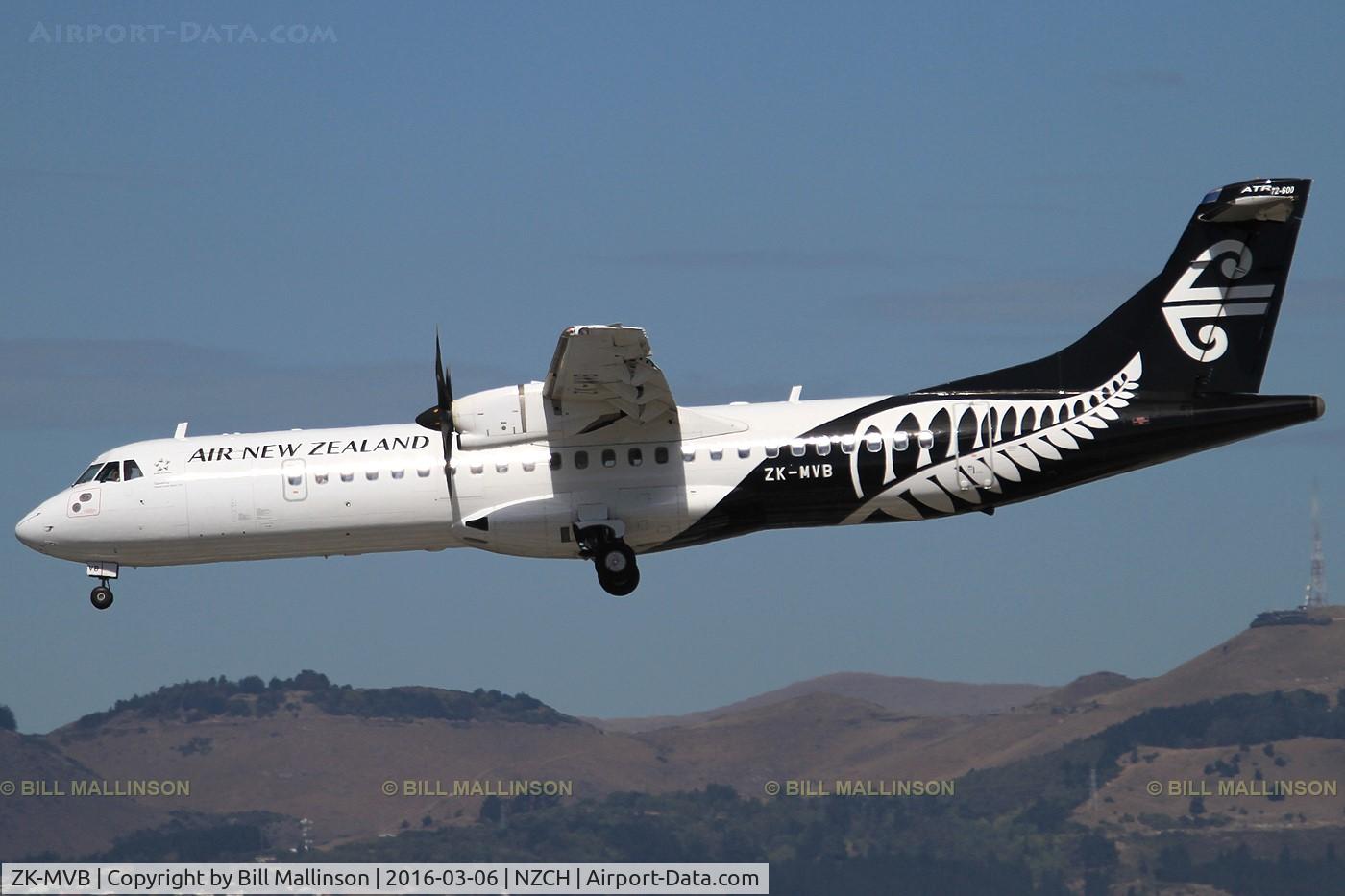 ZK-MVB, 2012 ATR 72-212A C/N 1065, NZ5054 from DUD