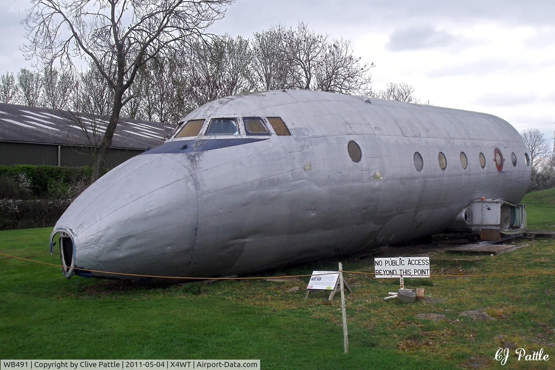 WB491, 1951 Avro 706 Ashton C/N 1396, On display at the Newark Air Museum, Winthorpe, Nottinghamshire. X4WT