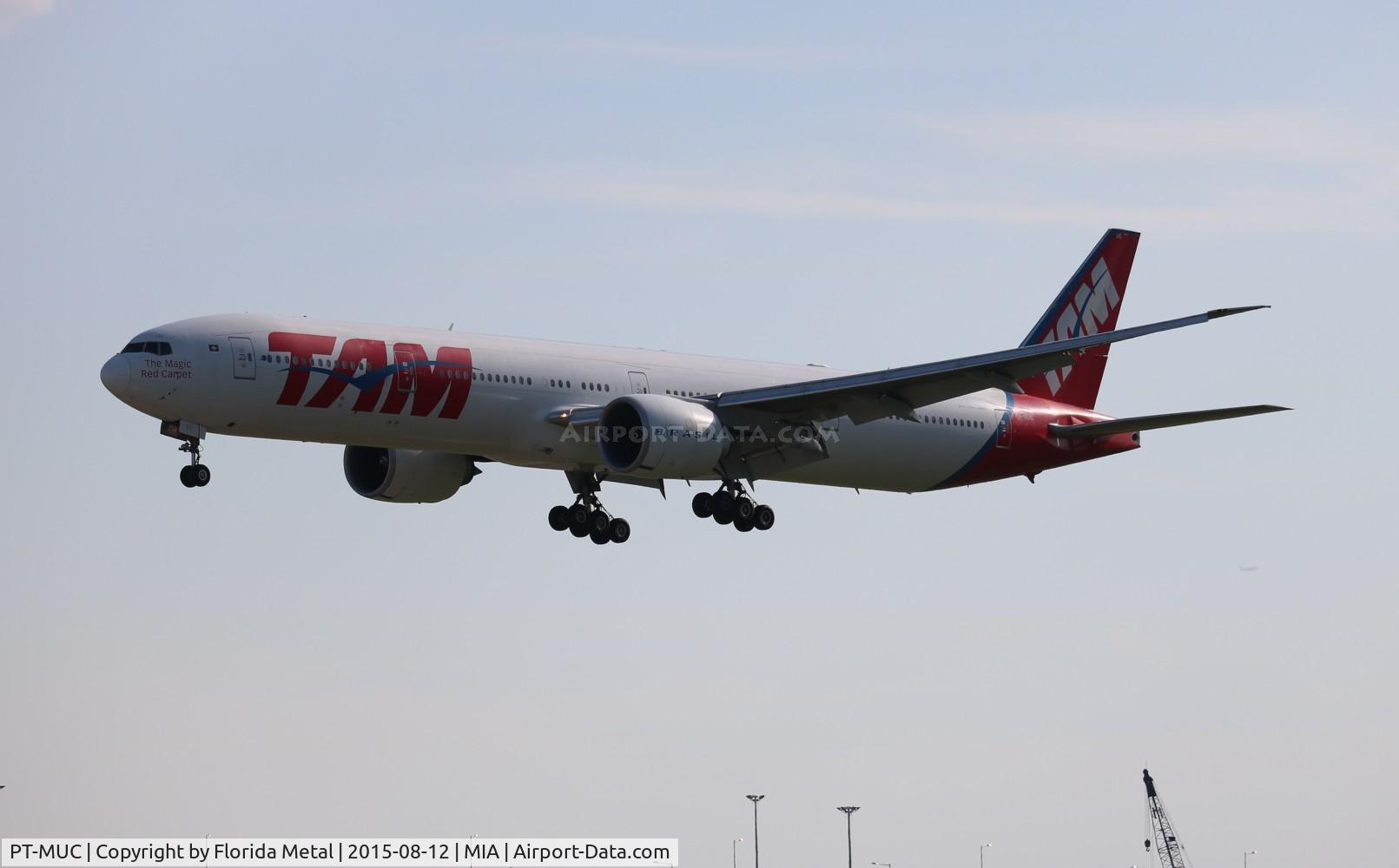 PT-MUC, 2008 Boeing 777-32W/ER C/N 37666, TAM Brazil