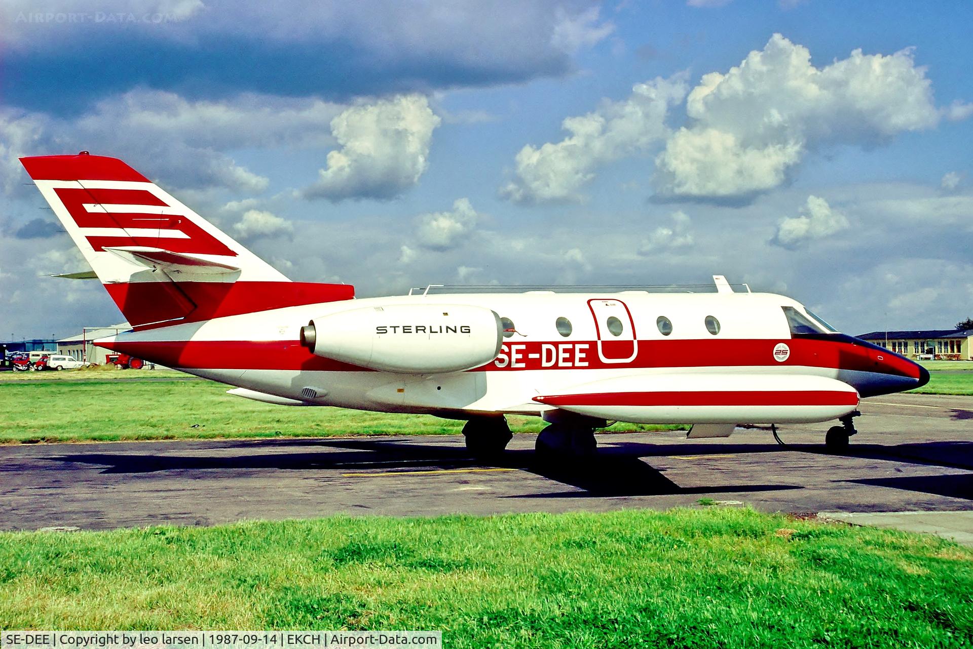 SE-DEE, 1977 Aerospatiale SN-601 Corvette C/N 34, Copenhagen 14.9.87
