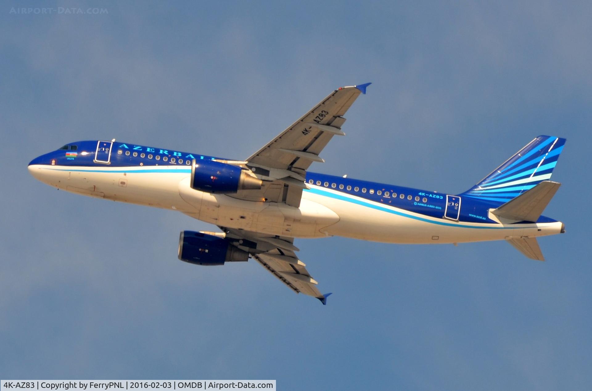 4K-AZ83, 2006 Airbus A320-214 C/N 2685, Azerbaijan A320 of to Baku.