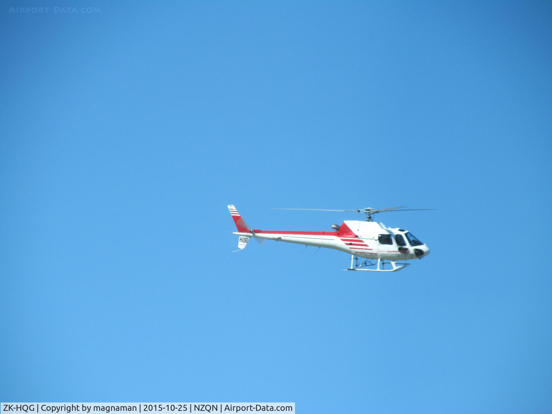 ZK-HQG, Aerospatiale AS-350B-2 Ecureuil C/N 4641, returning from flight over mountains