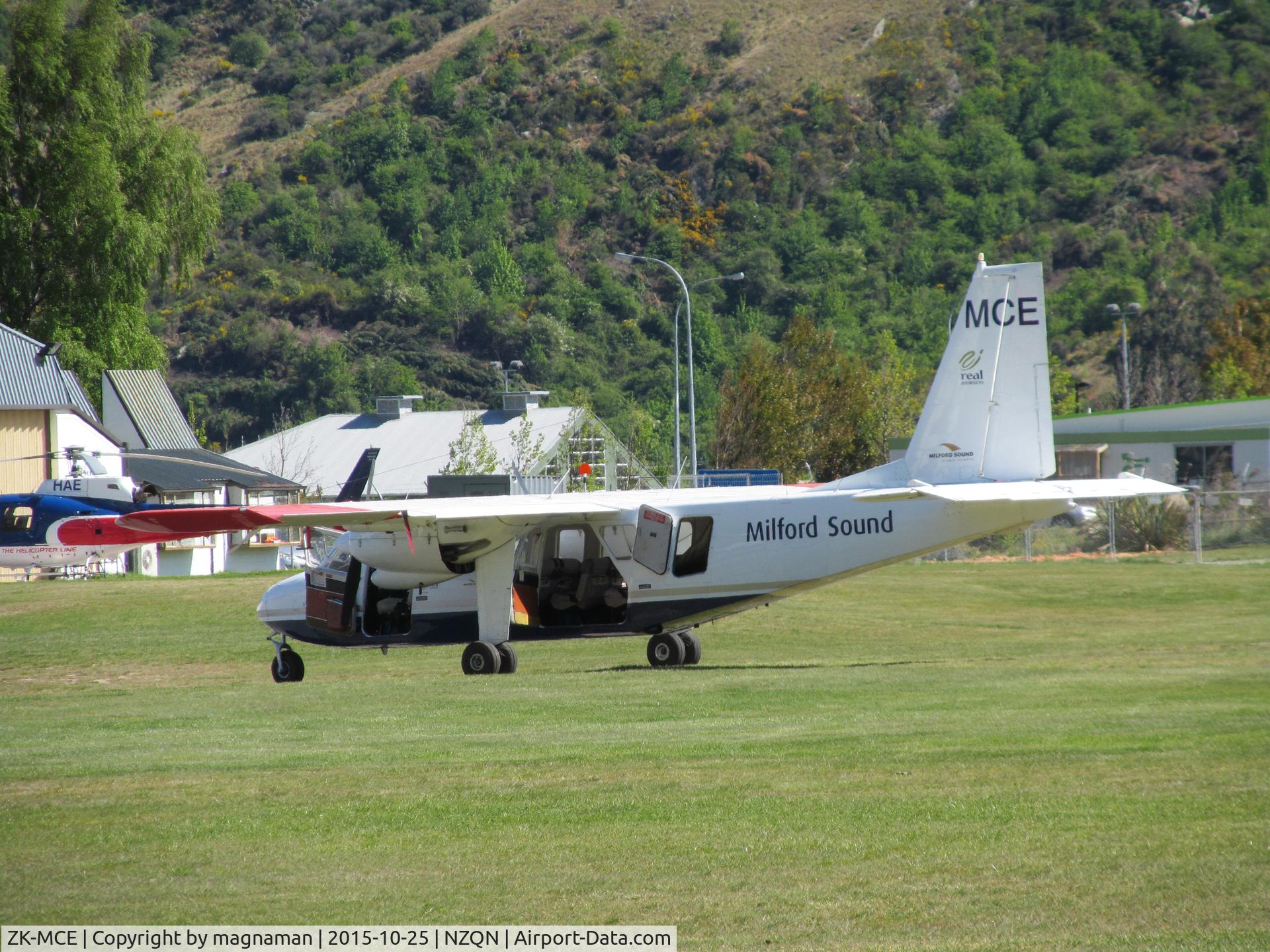 ZK-MCE, 1974 Britten-Norman BN-2A-26 Islander C/N 724, scenic operator