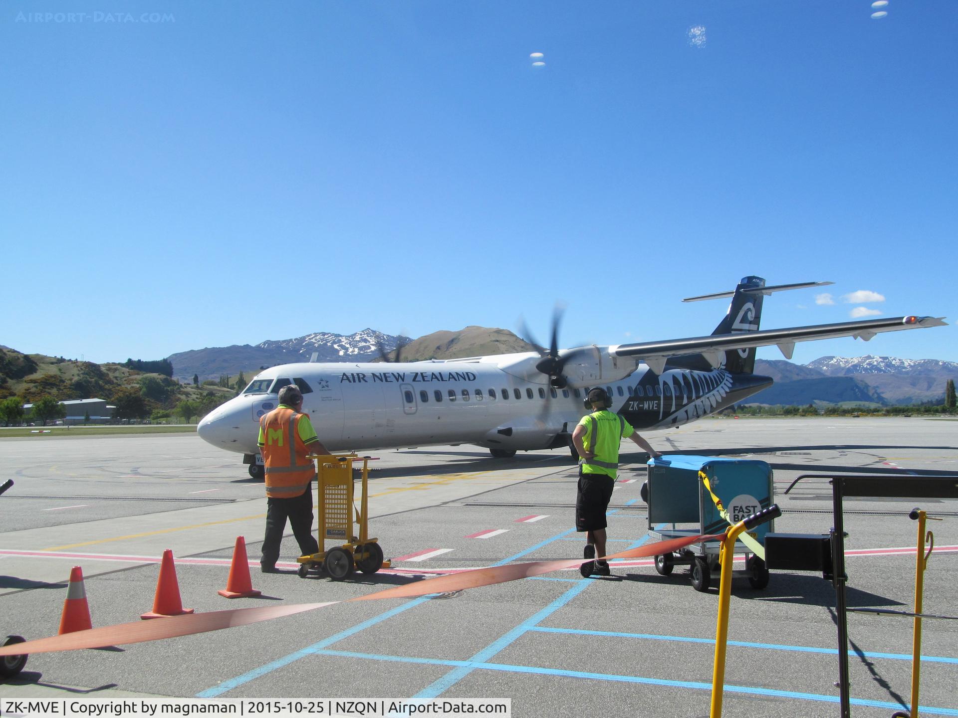 ZK-MVE, 2014 ATR 72-212A C/N 1182, taxying in