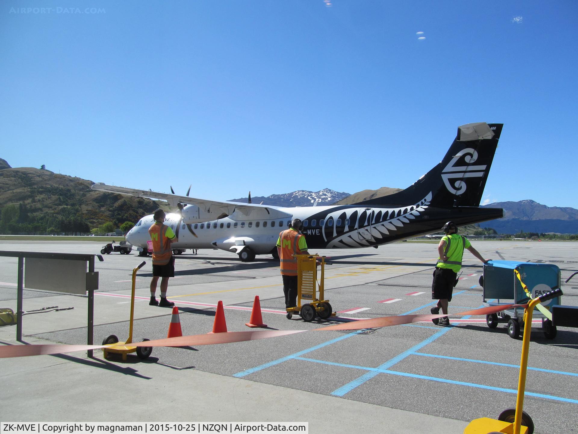 ZK-MVE, 2014 ATR 72-212A C/N 1182, on apron