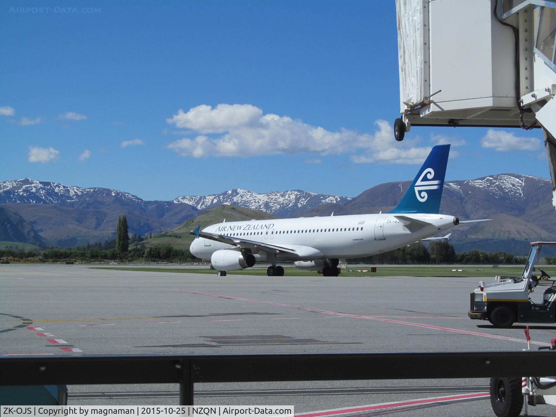 ZK-OJS, 2011 Airbus A320-232 C/N 4926, on way out
