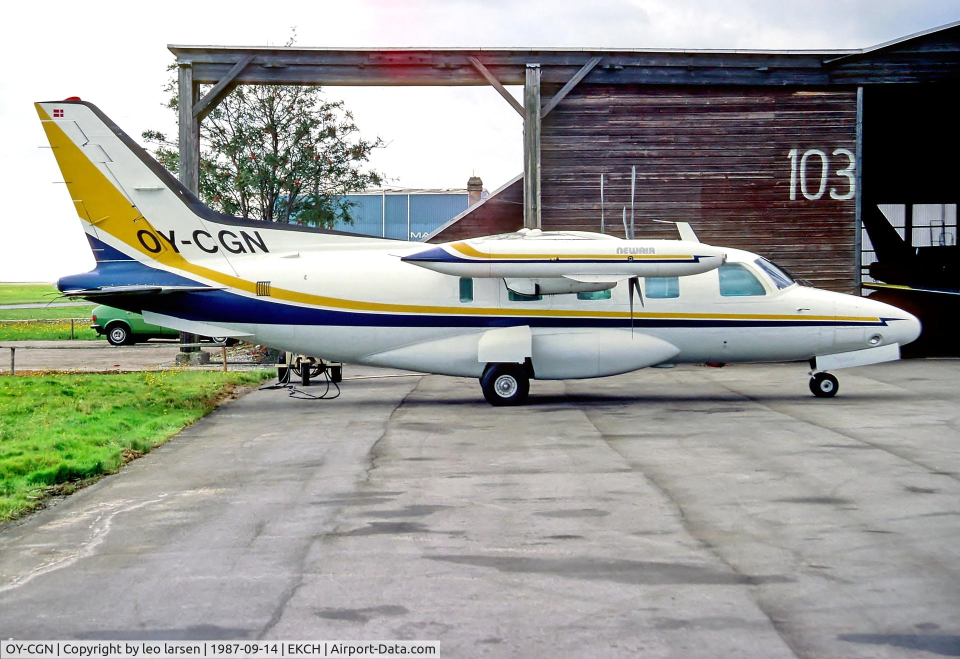 OY-CGN, 1979 Mitsubishi MU-2B-60 Marquise Marquise C/N 755SA, Copenhagen 14.9.87
