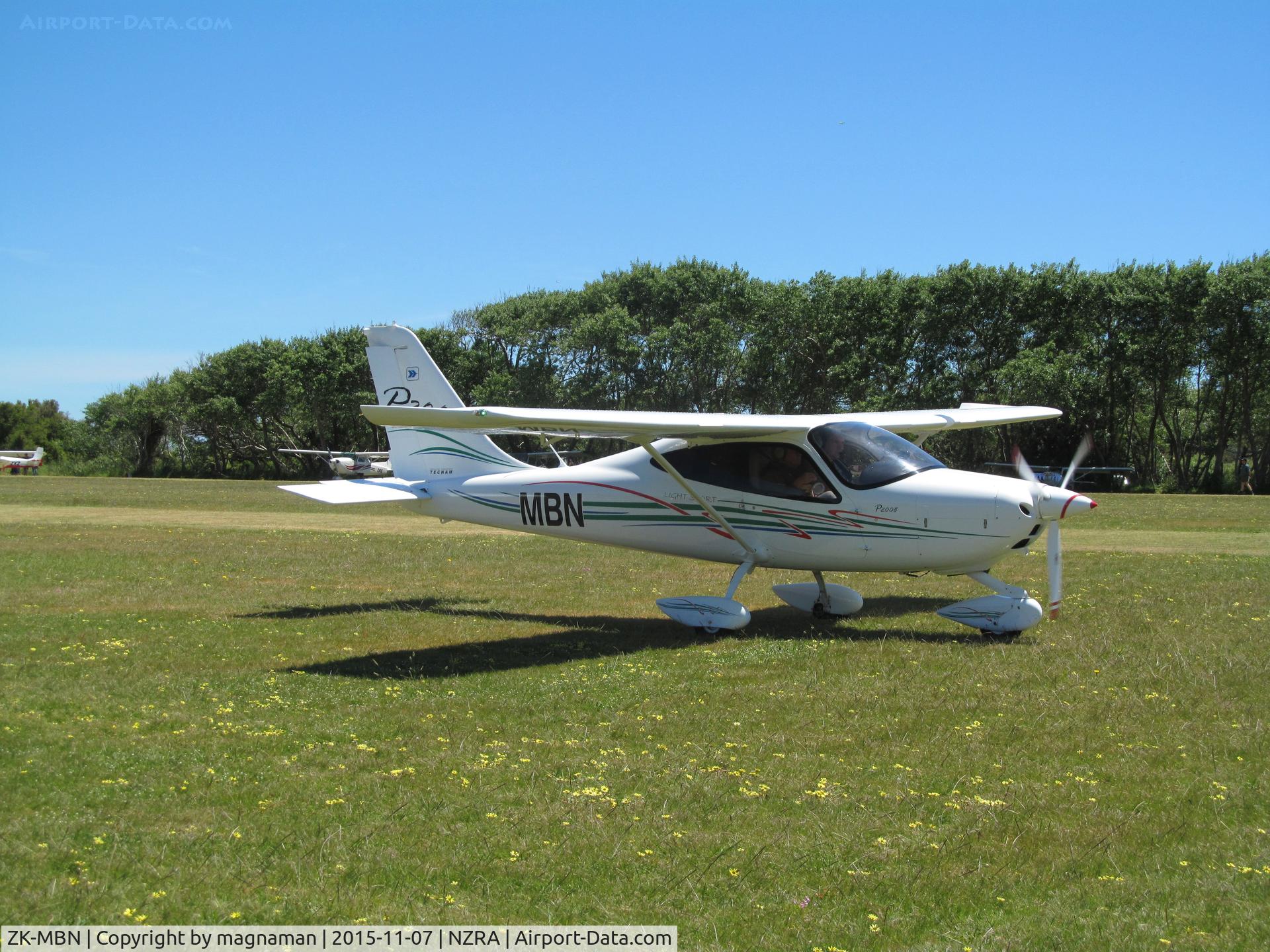 ZK-MBN, Tecnam P-2008 C/N 069, on move