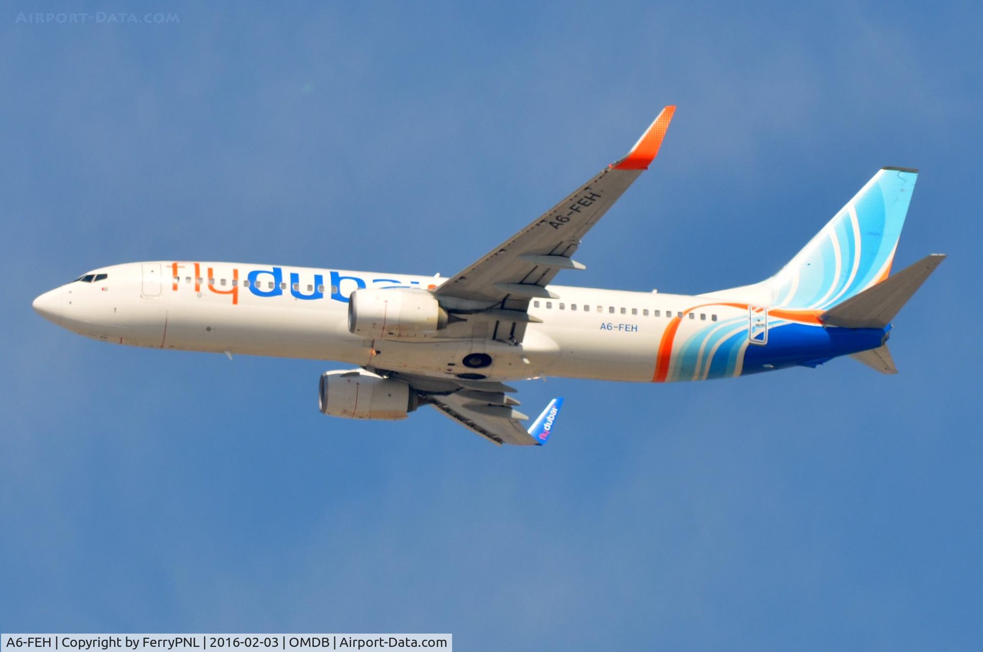 A6-FEH, 2013 Boeing 737-8KN C/N 40260, Flydubai B738 taking-off.