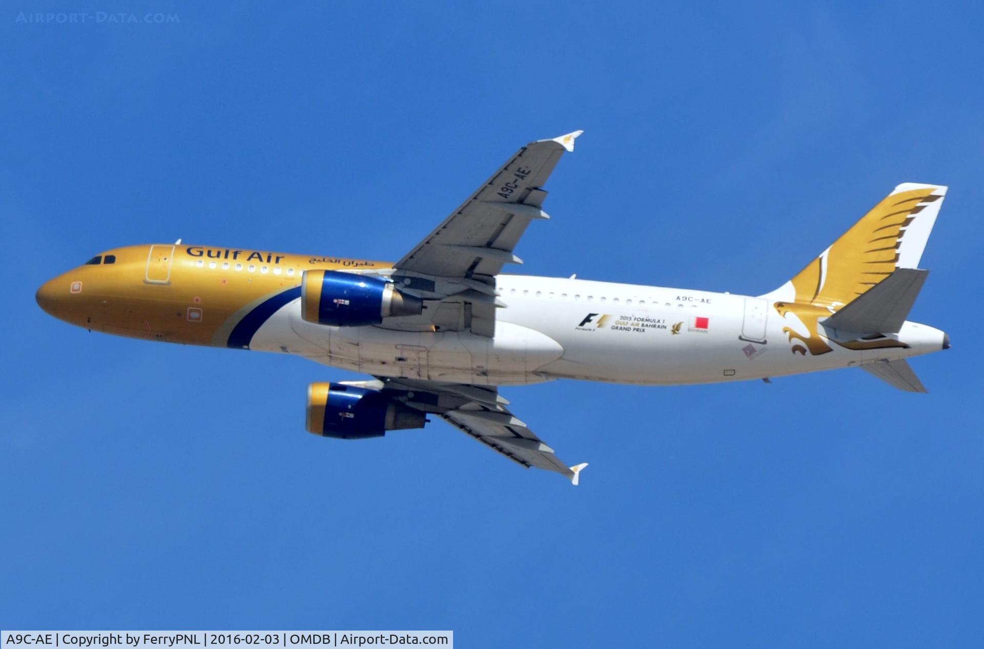 A9C-AE, 2009 Airbus A320-214 C/N 4146, Gulf Air A320 returning to Bahrain.