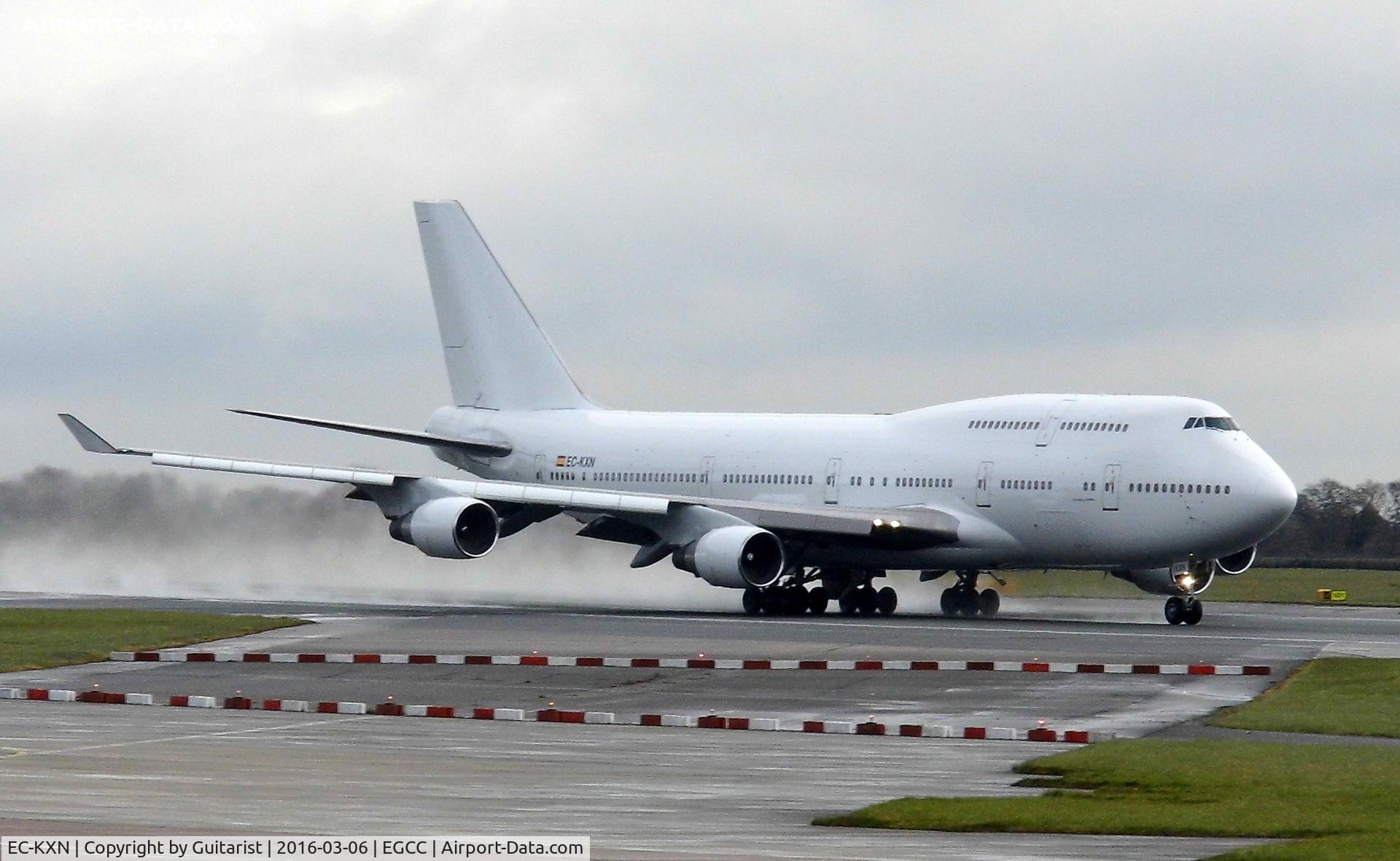 EC-KXN, 1994 Boeing 747-4H6 C/N 25703, At Manchester