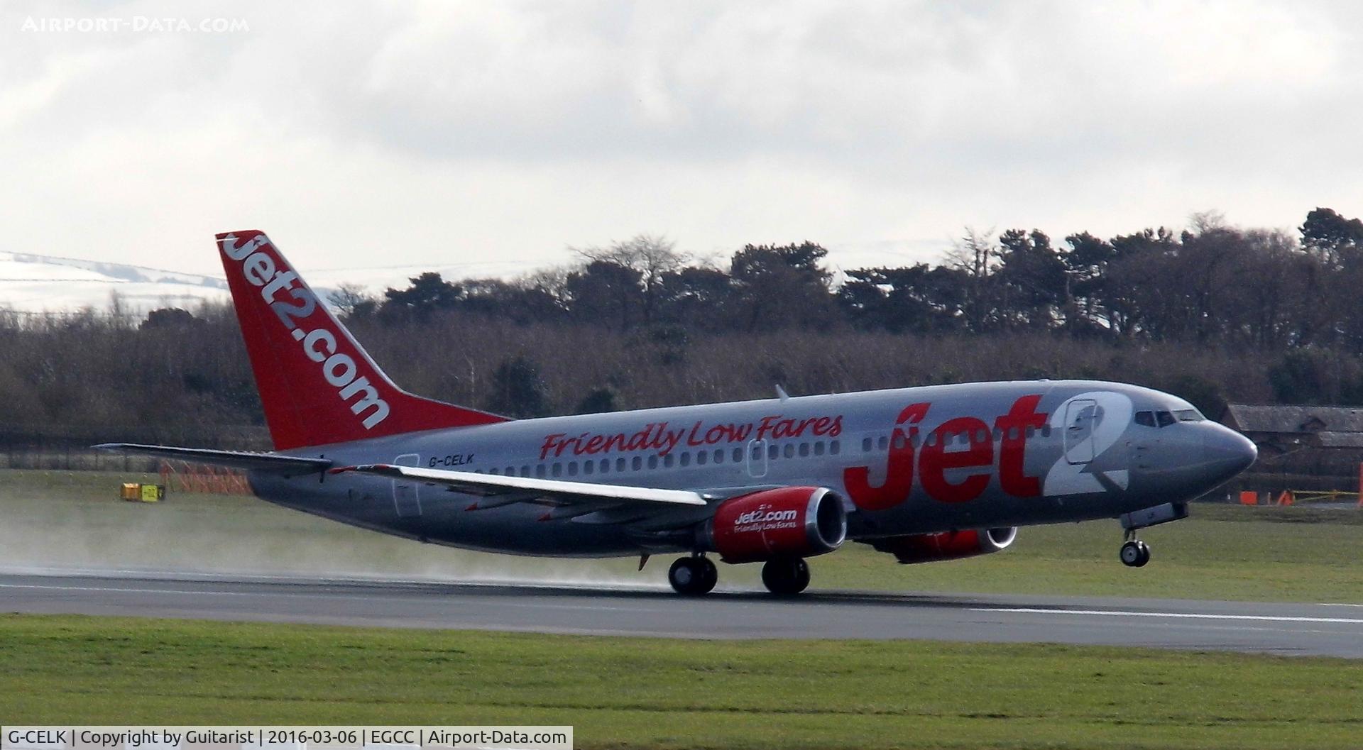 G-CELK, 1986 Boeing 737-330 C/N 23530, At Manchester