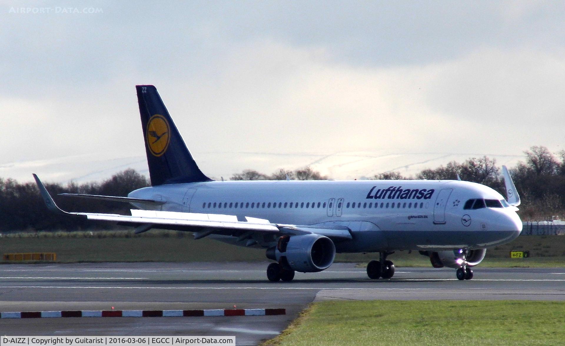 D-AIZZ, 2013 Airbus A320-214 C/N 5831, At Manchester
