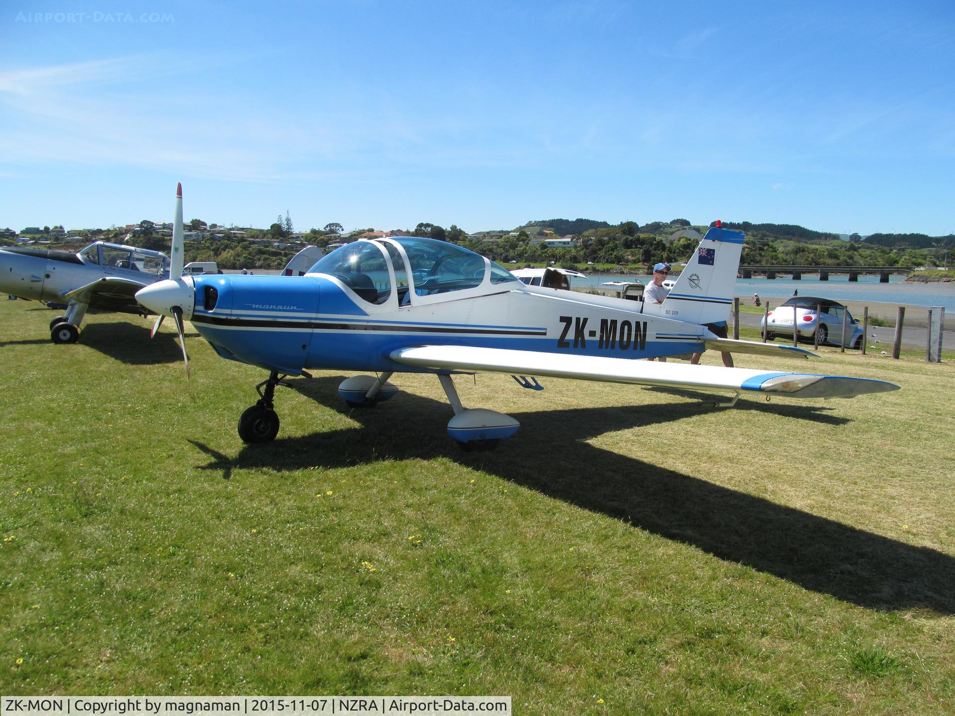 ZK-MON, Bolkow Bo-209 Monsun 150RV C/N 168, sunny raglan