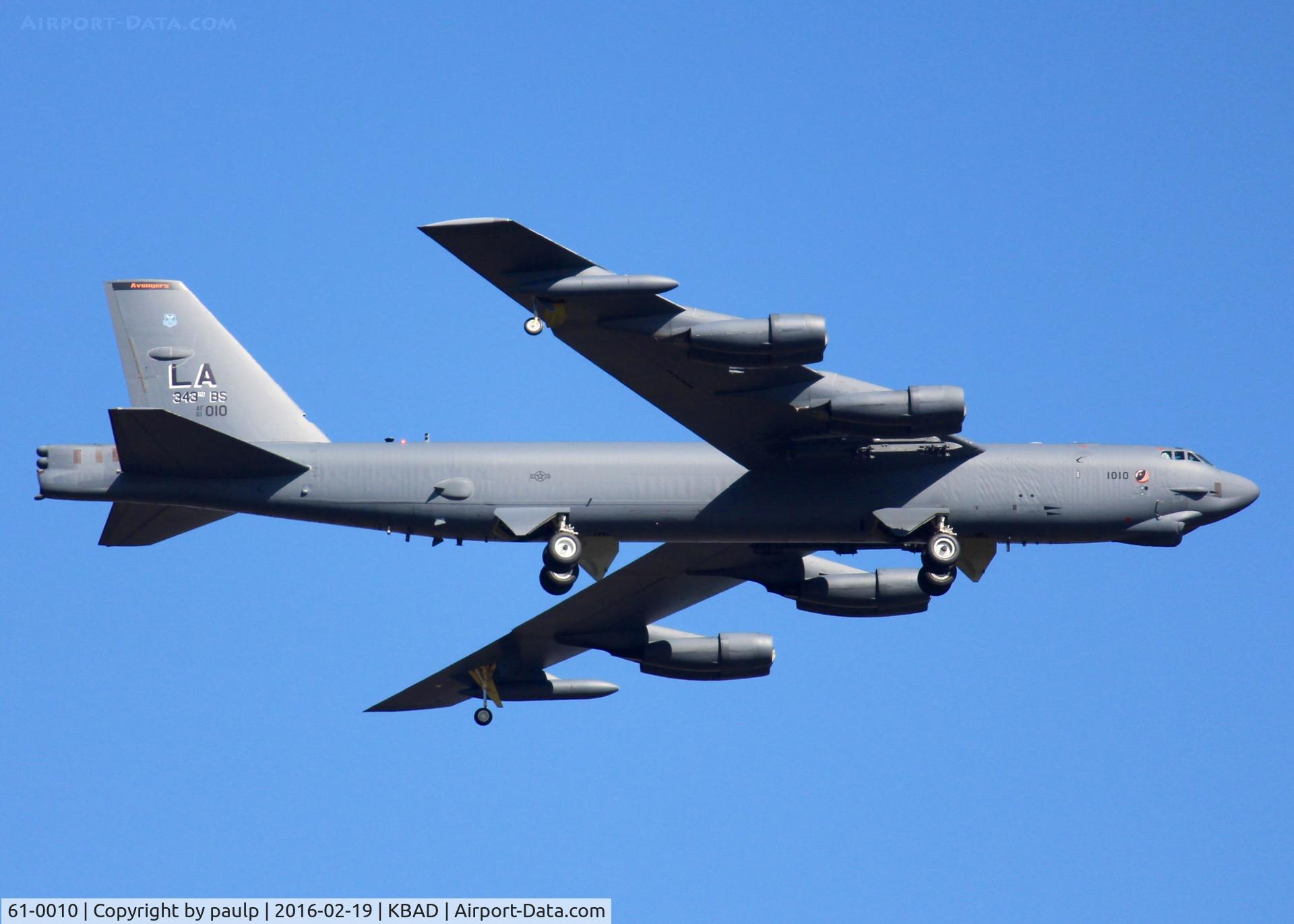 61-0010, 1961 Boeing B-52H Stratofortress C/N 464437, At Barksdale Air Force Base.