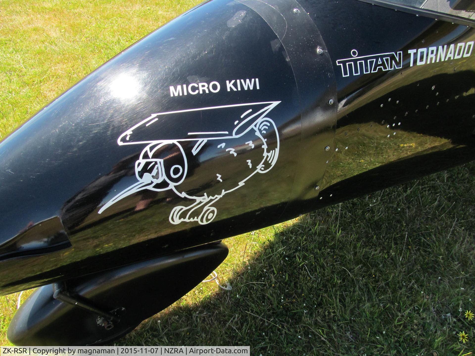 ZK-RSR, Titan Tornado II C/N D96912SOHF0246, close up of nose decal - cool as