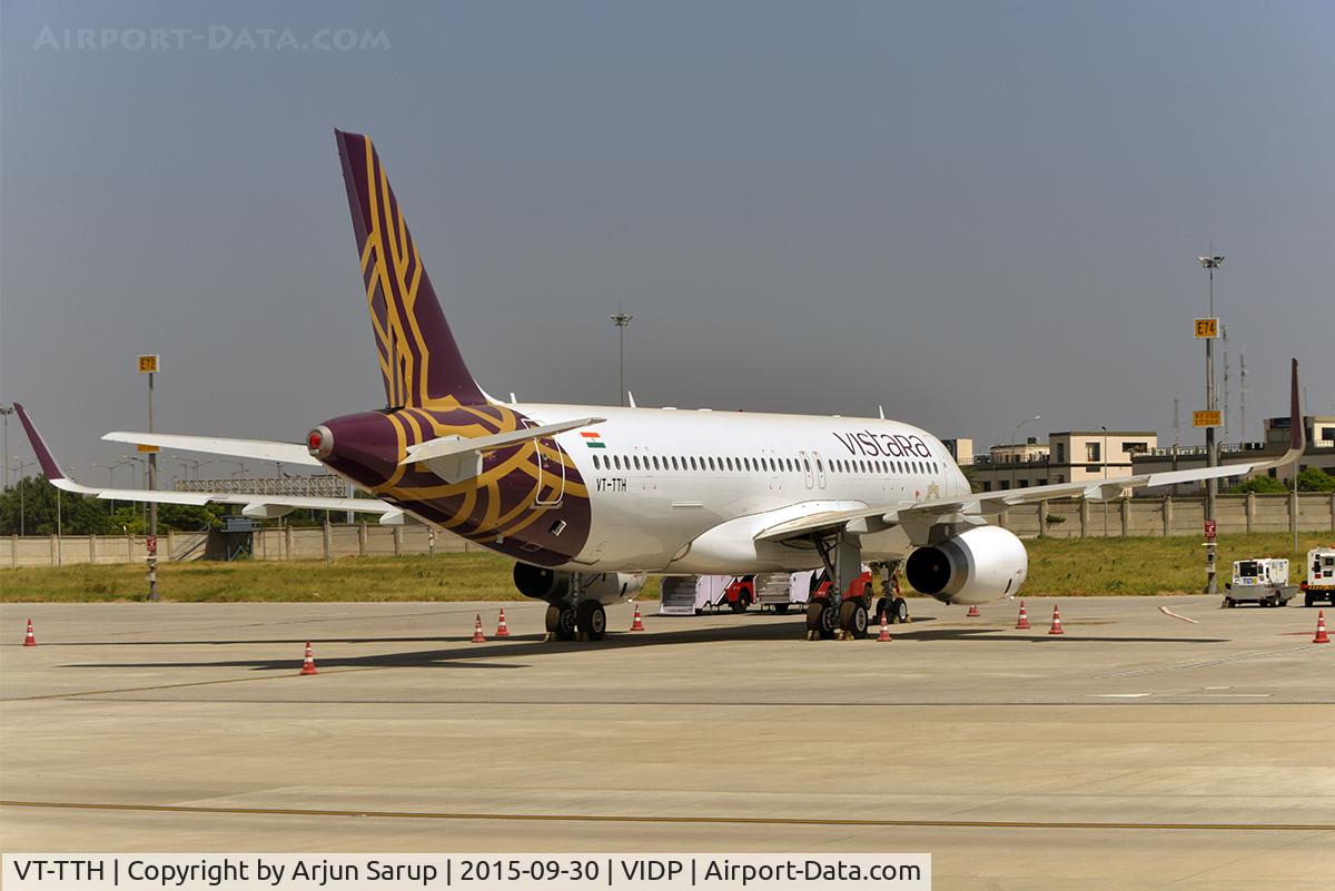 VT-TTH, 2015 Airbus A320-232 C/N 6735, On the apron at IGIA T-3.
