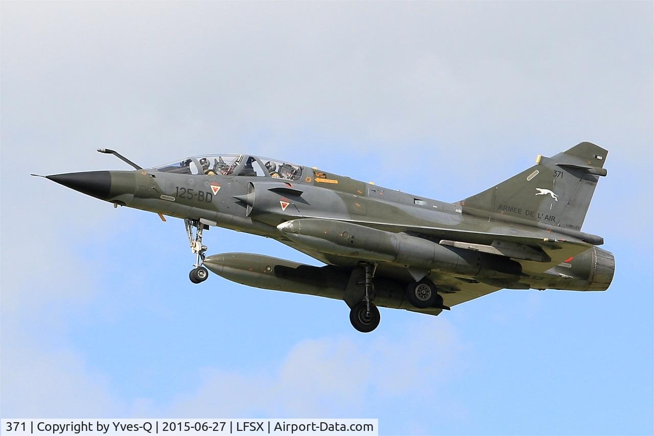 371, Dassault Mirage 2000N C/N 378, Dassault Mirage 2000N (125-BD), Short approach rwy 29, Luxeuil-St Sauveur Air Base 116 (LFSX) Open day 2015
