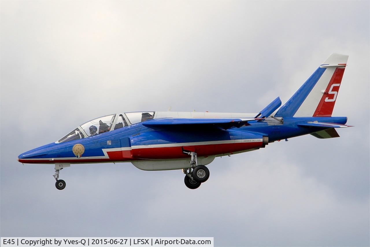 E45, Dassault-Dornier Alpha Jet E C/N E45, Dassault-Dornier Alpha Jet E (F-TETF), Athos 05 of Patrouille de France 2015, Luxeuil-Saint Sauveur Air Base 116 (LFSX) Open day 2015