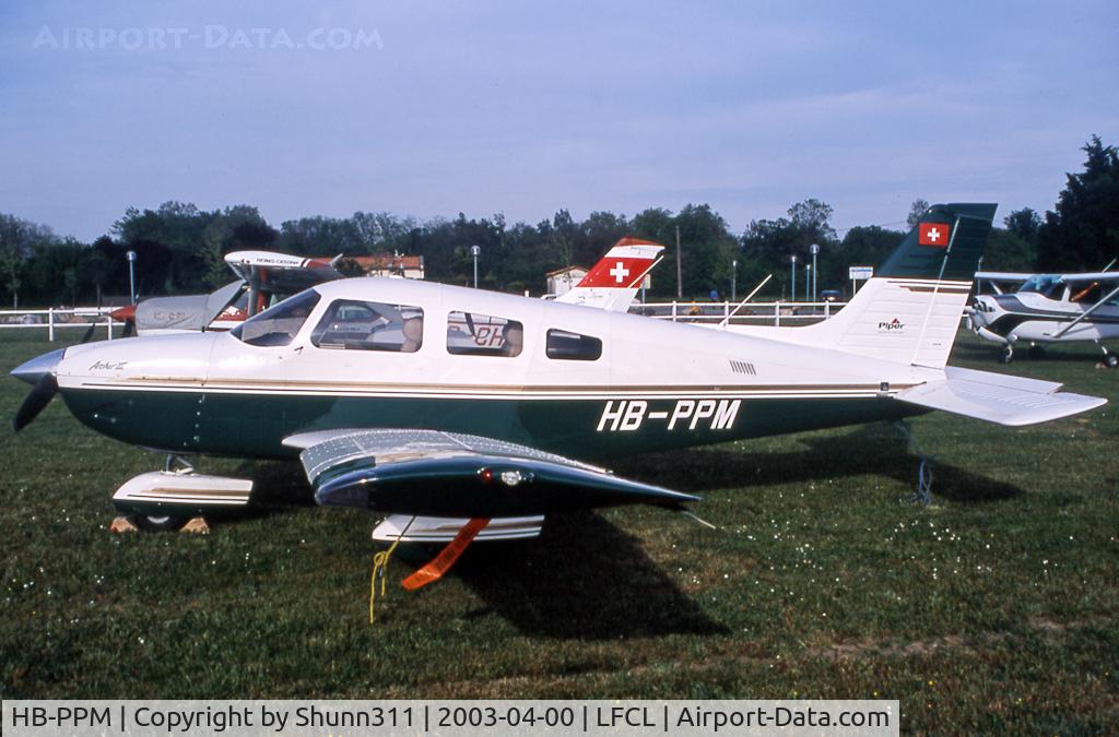 HB-PPM, 1997 Piper PA-28-181 Archer III C/N 2843095, Parked on the grass...