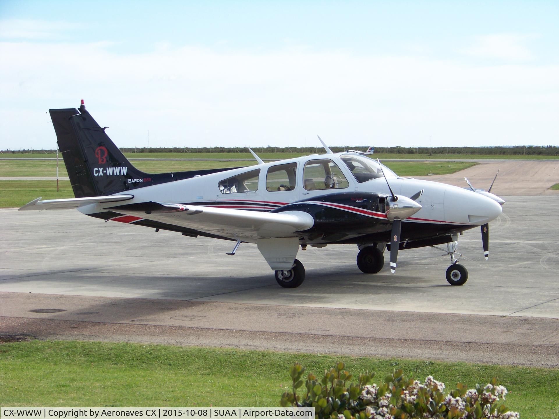 CX-WWW, 1973 Beech 95-B55 Baron Baron C/N TC-1588, Hangarado en Aeropuerto Ángel S. Adami (SUAA) Uruguay
