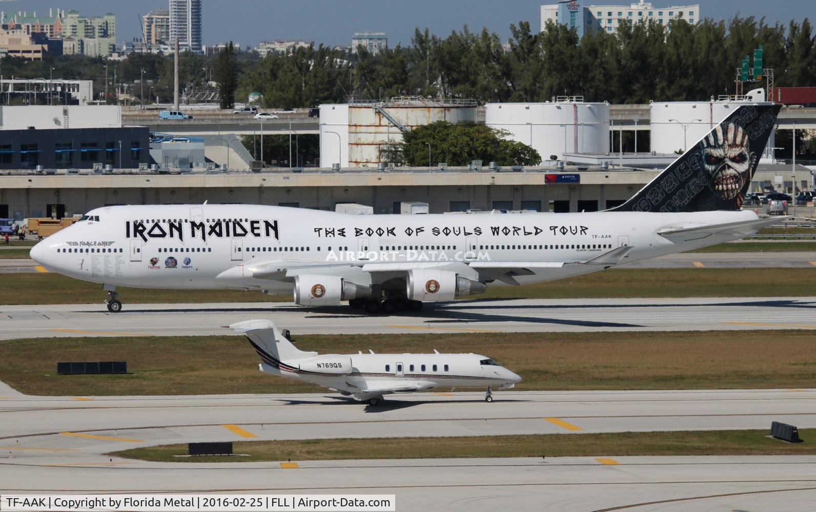 TF-AAK, 2003 Boeing 747-428 C/N 32868, Iron Maiden Book of Souls Ed Force One