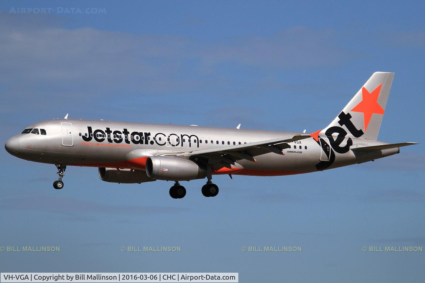 VH-VGA, 2011 Airbus A320-232 C/N 4899, JQ289 from WLG