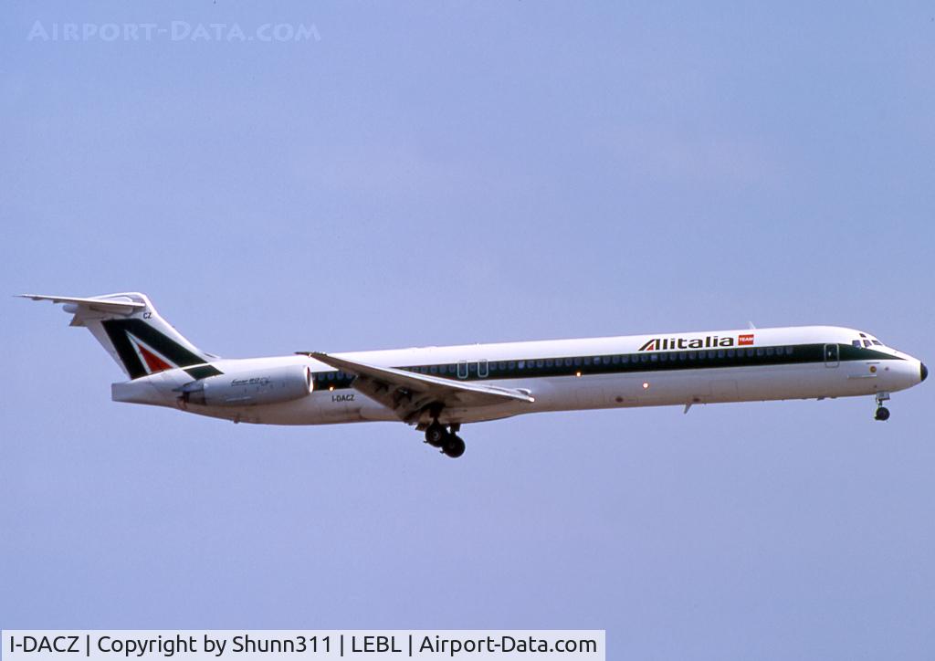 I-DACZ, 1991 McDonnell Douglas MD-82 (DC-9-82) C/N 53058/1927, Landing rwy 25