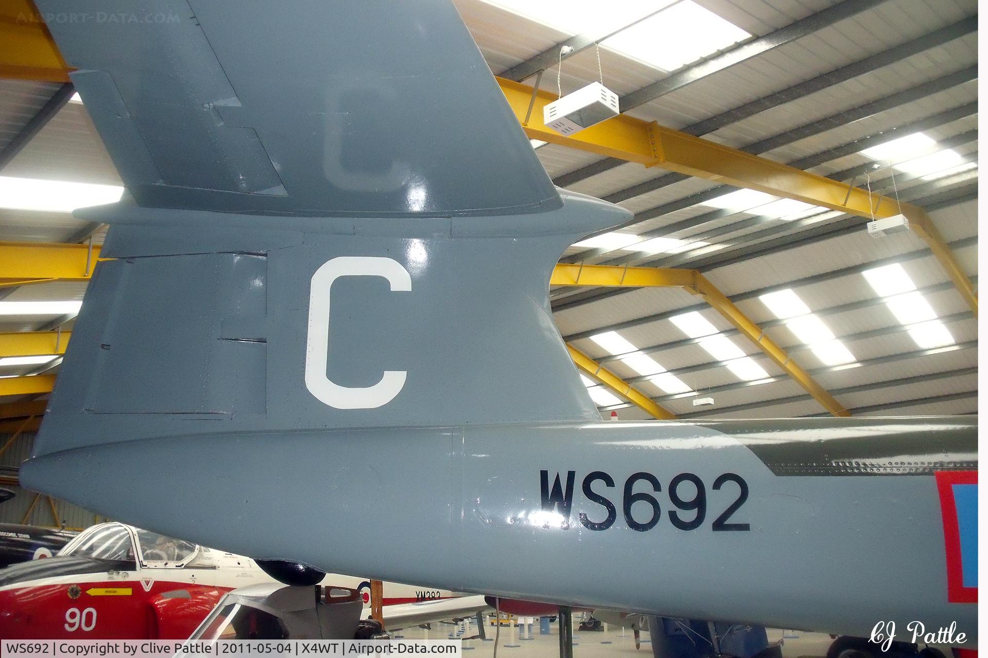 WS692, Gloster Meteor NF.12 C/N Not found WS692, On display at the Newark Air Museum, Winthorpe, Nottinghamshire. X4WT