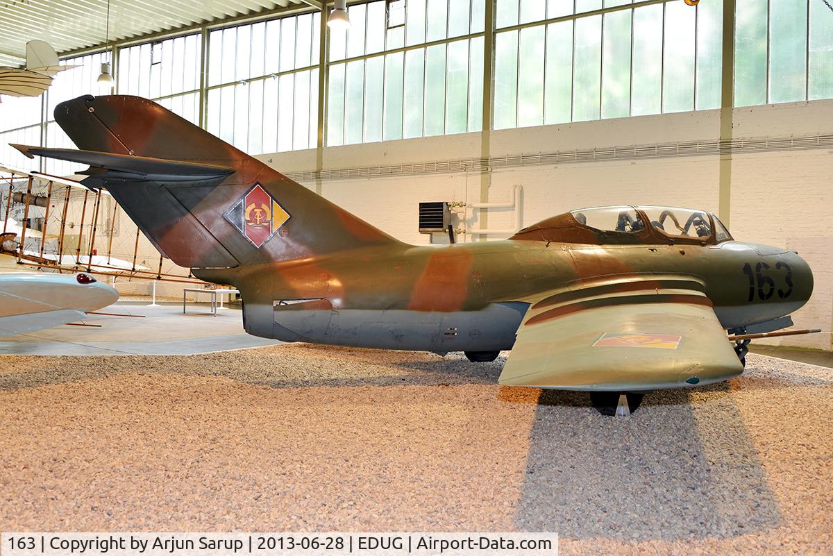 163, 1959 Mikoyan-Gurevich MiG-15 UTI C/N 922257, On display at Luftwaffenmuseum Gatow.