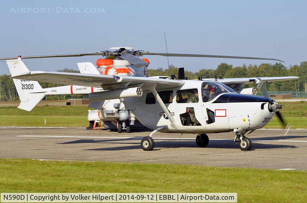 N590D, 1967 Cessna O-2A Super Skymaster C/N 337M-0006, at ebbl