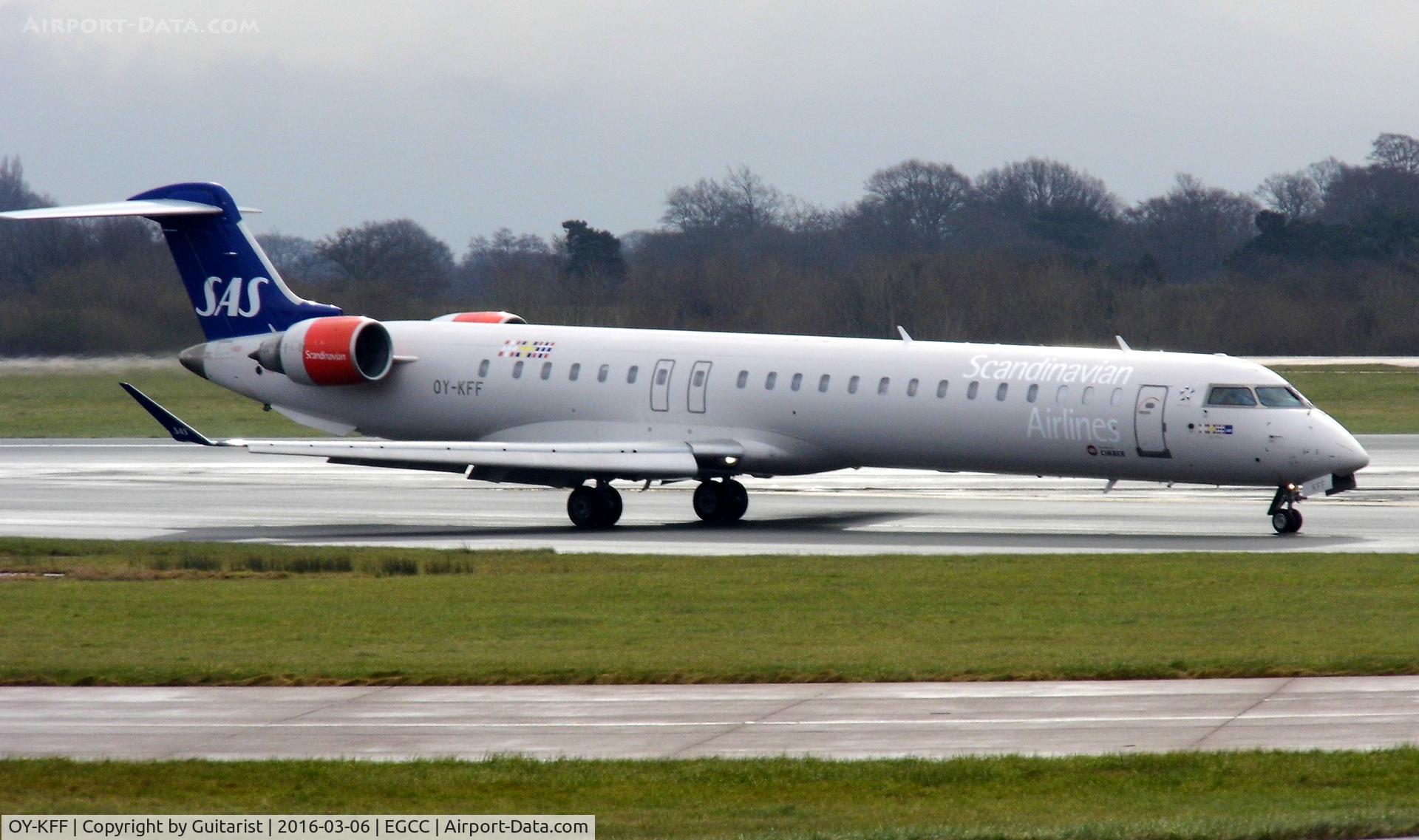 OY-KFF, 2009 Bombardier CRJ-900 (CL-600-2D24) C/N 15231, At Manchester