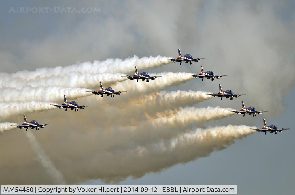 MM54480, Aermacchi MB-339PAN C/N 6675/070/AD009, at ebbl