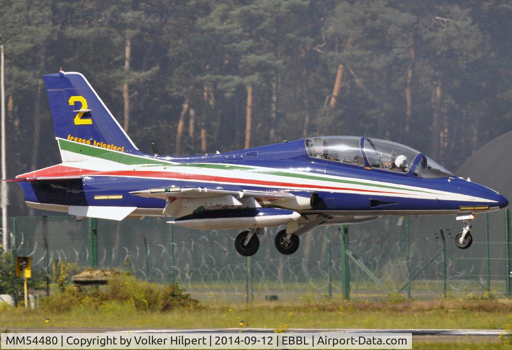 MM54480, Aermacchi MB-339PAN C/N 6675/070/AD009, at ebbl