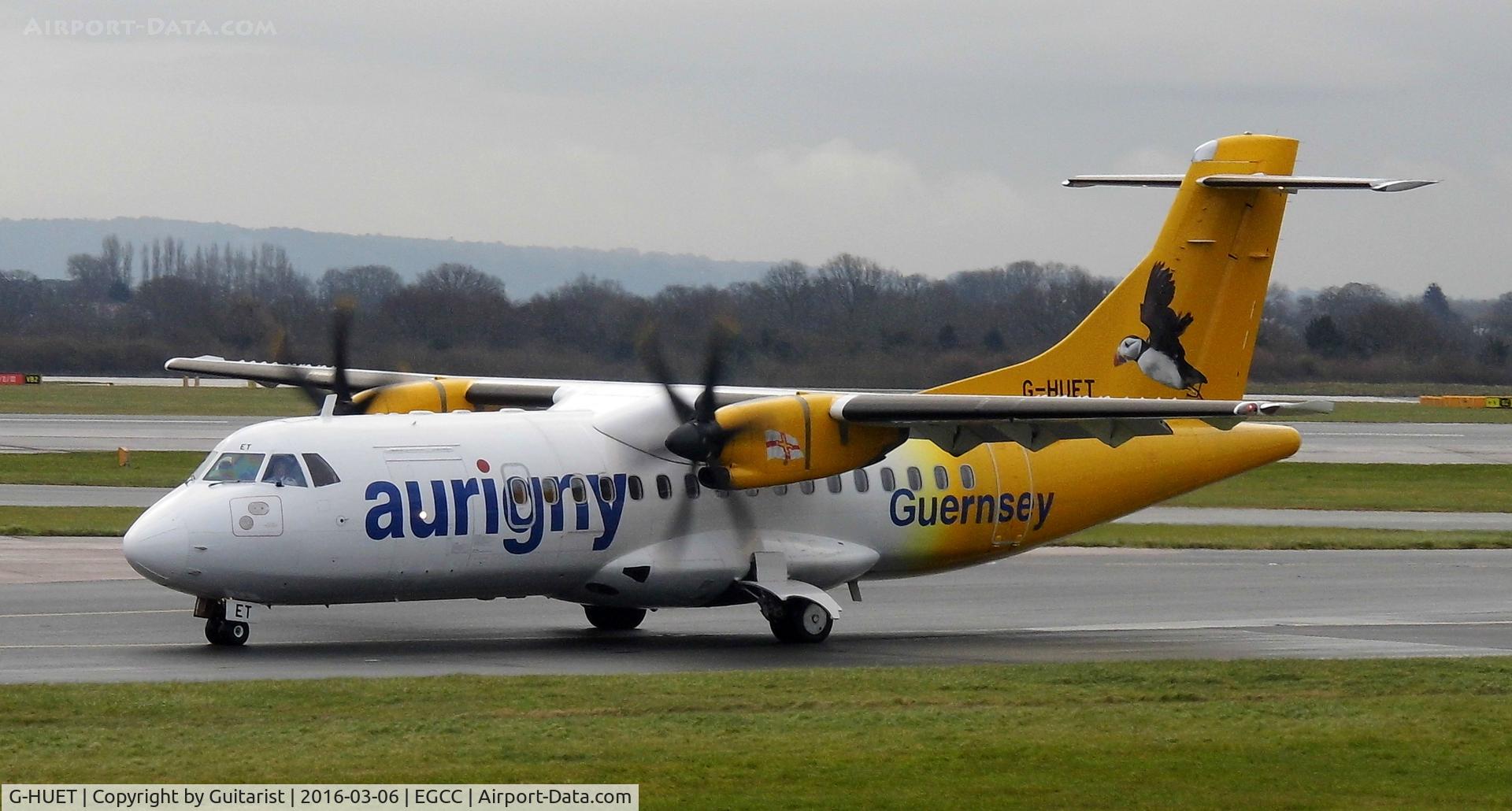 G-HUET, 1999 ATR 42-500 C/N 584, At Manchester